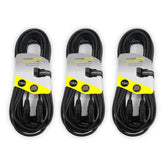 3x Stagecore 15M Câble XLR DMX 110ohm Plomb DJ Disco Éclairage de Scène